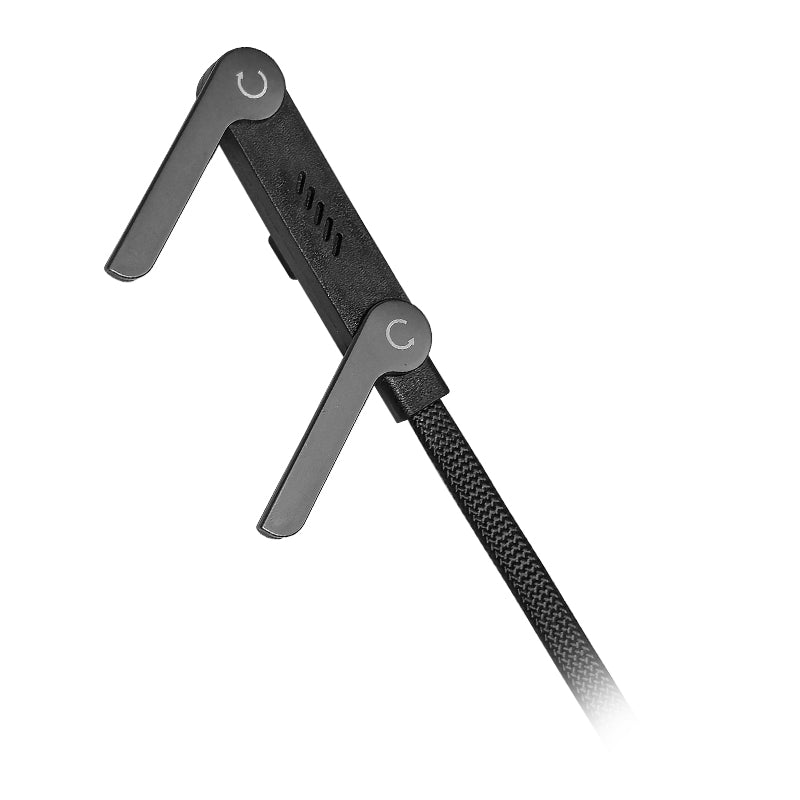 2-in-1 USB-C Fast Charging Cable with Built-in Phone Stand (Type C to Type C)