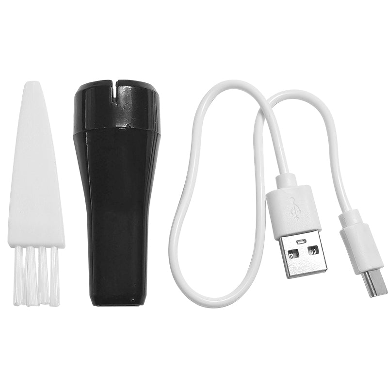Desktop Vacuum Cleaner,Table Dust Tool,Mini Hoover for Desk,Portable Vacuum Cleaner for USB Charging,Tabletop Keyboard Vacuum Cleaners with Removable Nozzle,High Suction Power Dust Cleaner,White